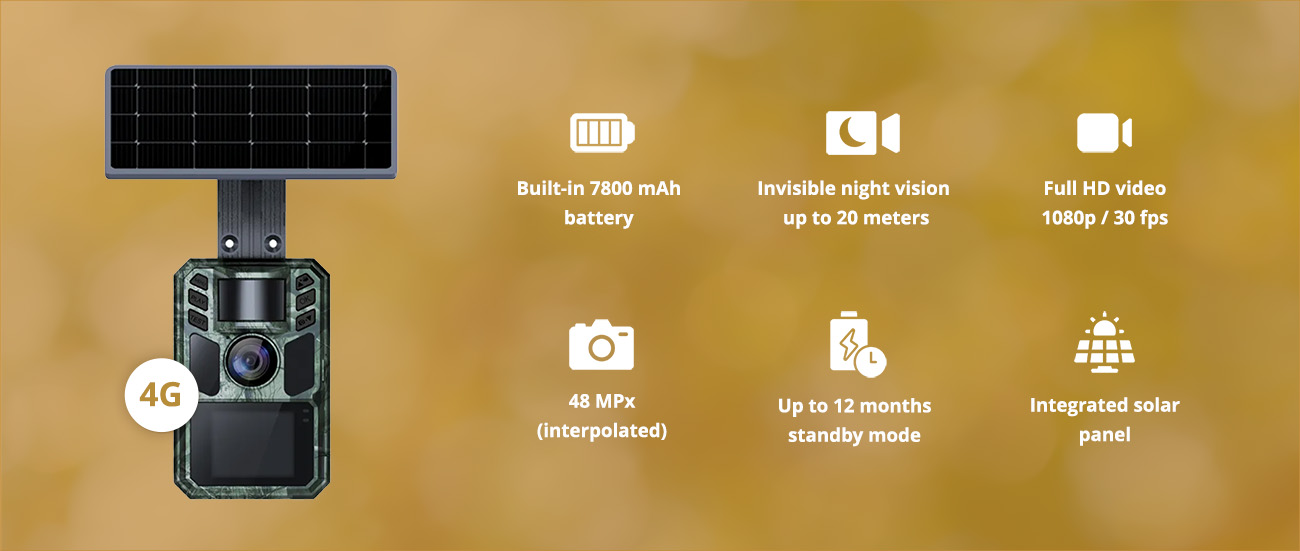 Wachman Alfa Live4G Trail Camera - Features